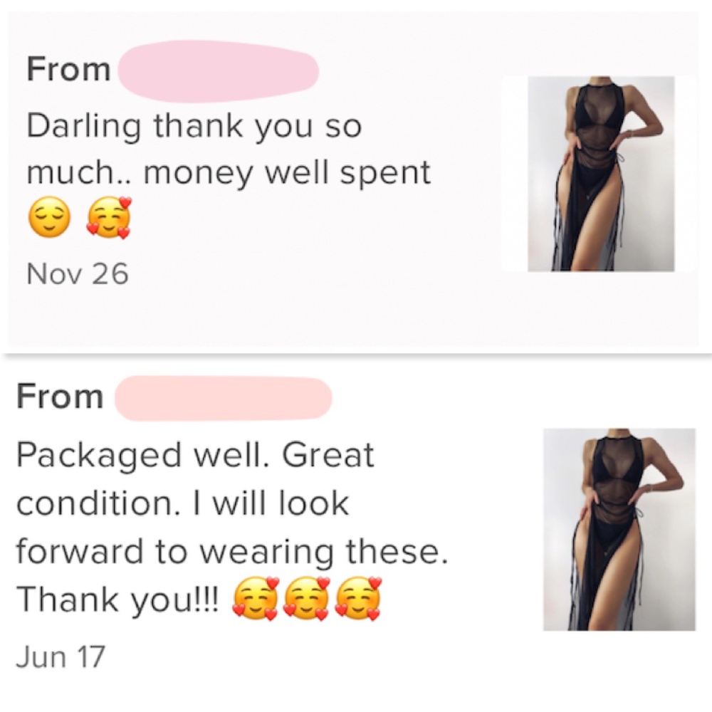 Black  Swim Mesh Coverup - Picture 13 of 15